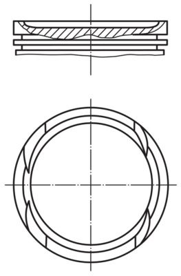 MAHLE dugattyú 028 PI 00136 000