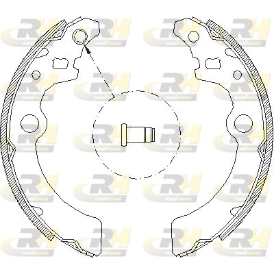 Комплект гальмівних колодок, Roadhouse 414300