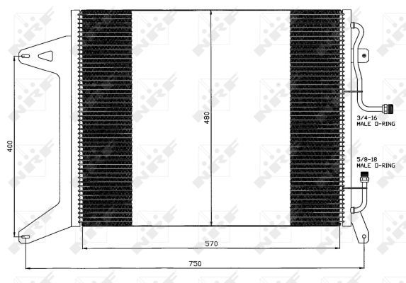 NRF 35451 Condenser, air conditioning