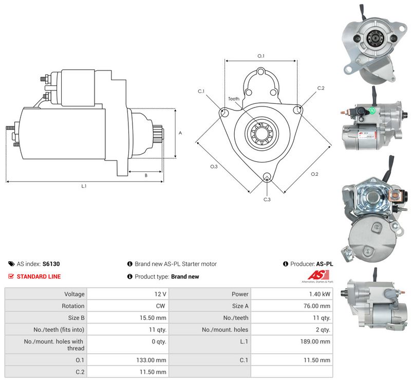 AS-PL S6130 Starter
