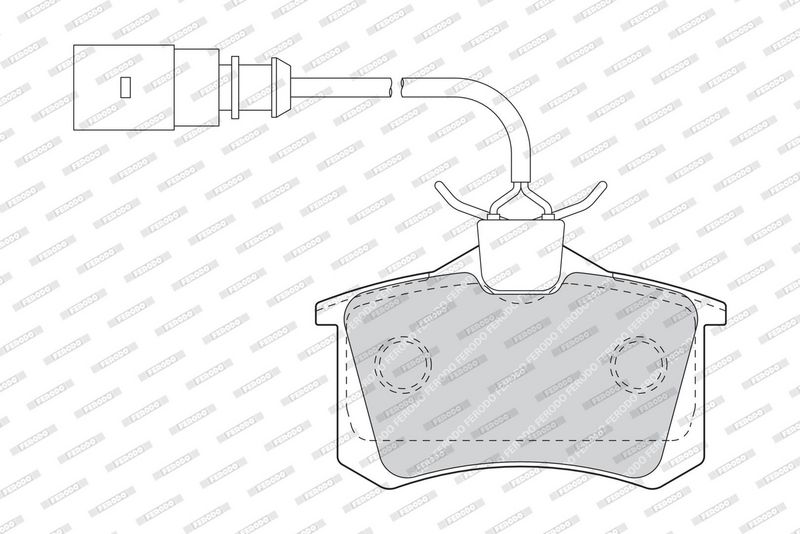 Sada brzdových destiček, kotoučová brzda FDB1481