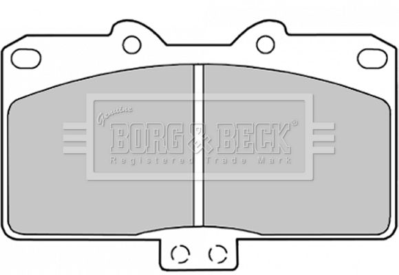 BORG & BECK fékbetétkészlet, tárcsafék BBP1574