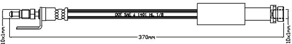 JURATEK fékcső JBH1161