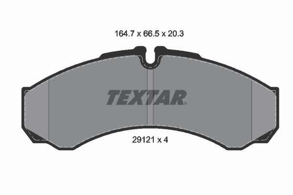 TEXTAR 2912112 Brake Pad Set, disc brake
