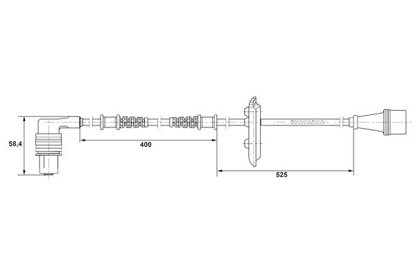 BOSCH Wielsnelheidssensor 0 265 001 282