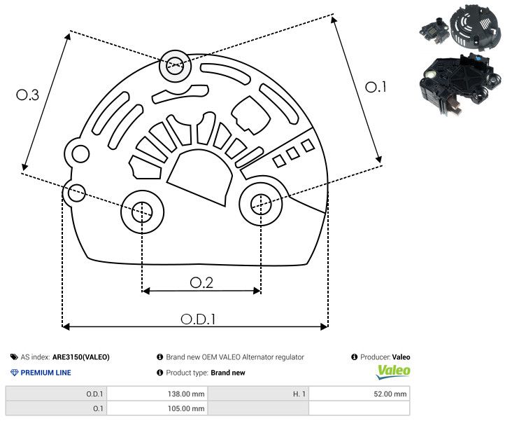 AS-PL ARE3150(VALEO) Protective Cap, alternator
