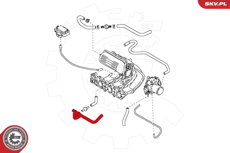 ESEN SKV 24SKV285 Radiator Hose