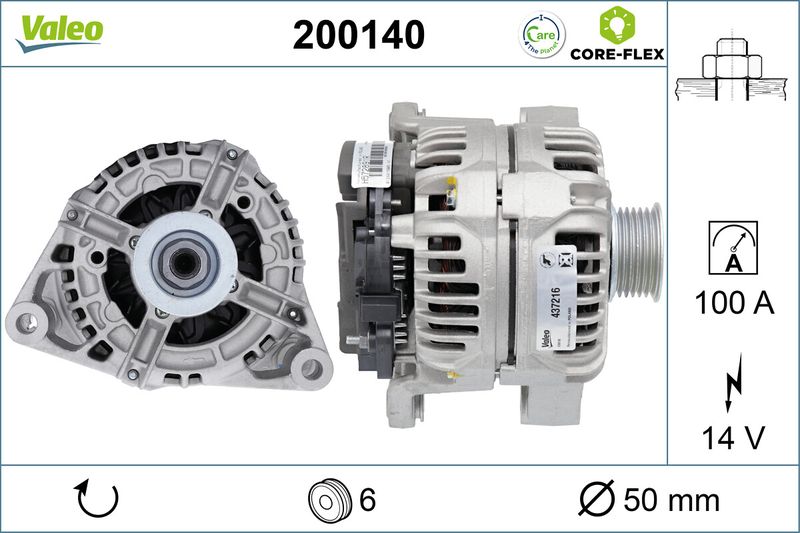 VALEO Dynamo / Alternator 200140