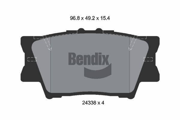 BENDIX Braking fékbetétkészlet, tárcsafék BPD1271