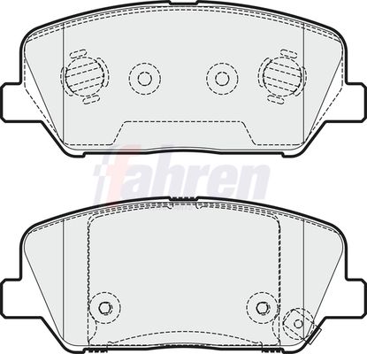 Fahren Brake Pad Set, disc brake FBP3693