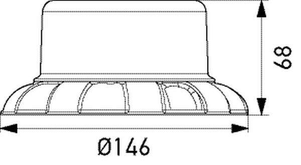 Проблисковий сигнальний ліхтар, Hella 2XD066146-001