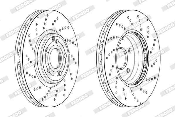 FERODO DDF2054C-1 Brake Disc