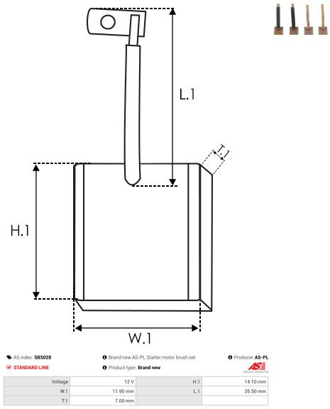 Süsinikuhari, starter, AS-PL SB5028