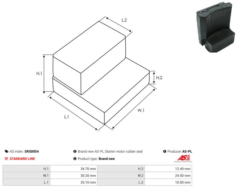 AS-PL SRS0054 Repair Kit, starter