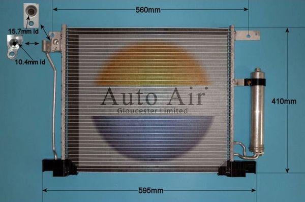 Auto Air Gloucester 16-1985 Condenser, air conditioning