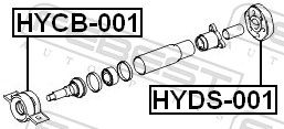 FEBEST HYDS-001 Joint, propshaft