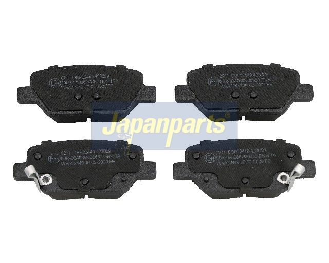 JAPANPARTS Комплект тормозных колодок, дисковый тормоз