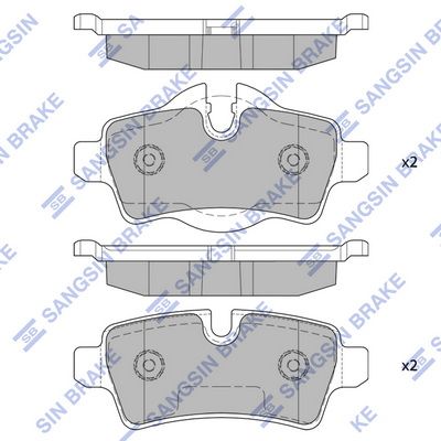 Hi-Q SP2246 - Brake Pad Set, disc brake