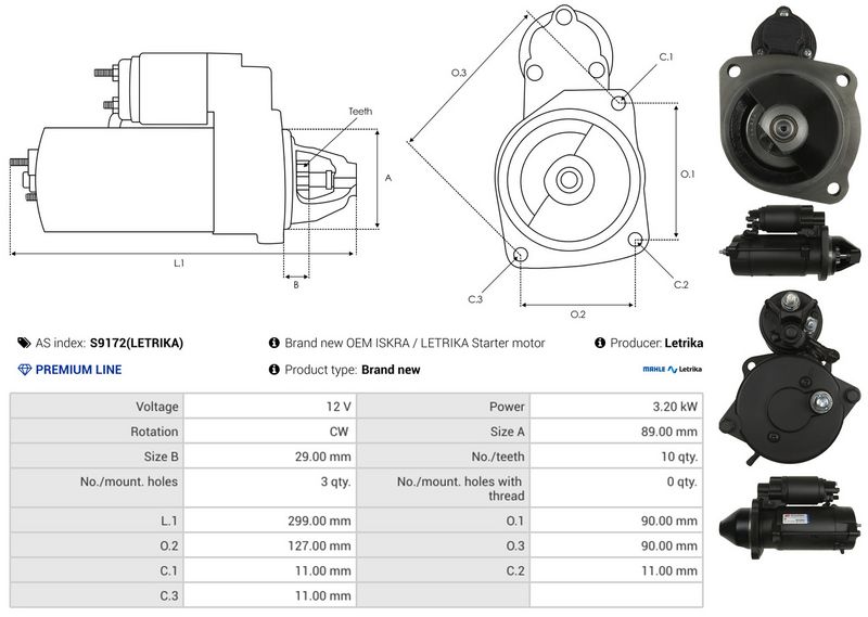 AS-PL S9172(LETRIKA) Starter