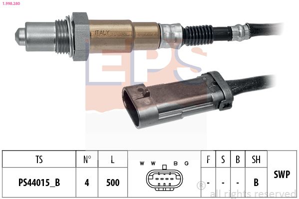 EPS лямбда-зонд 4 конт. RENAULT 1,4-2,0: Clio II, Kangoo, Laguna, Megane