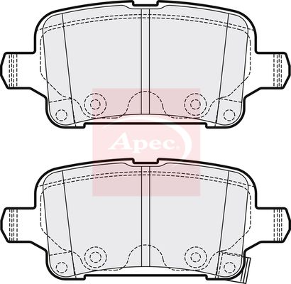 APEC Brake Pad Set, disc brake PAD2126