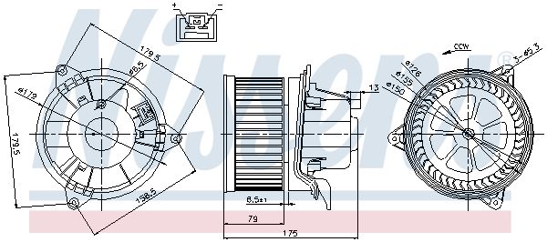 NISSENS 87027 Interior Blower