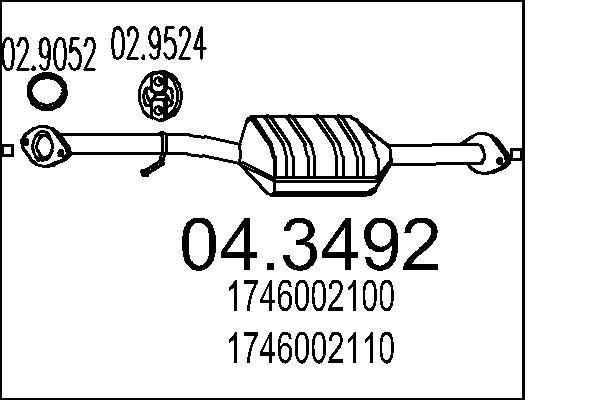 MTS katalizátor 04.3492