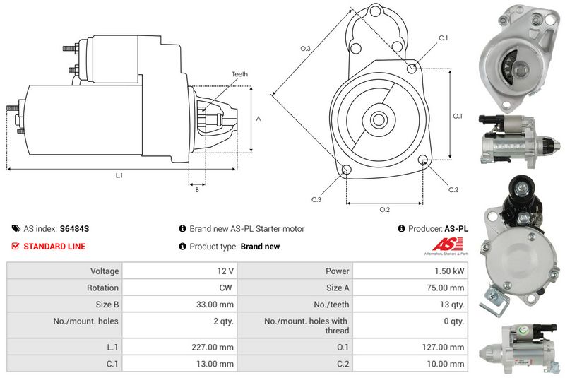 AS-PL S6484S Starter