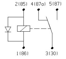 relé spínací DAF, IVECO, MAN, MB, RVI, VOLVO 0986332403