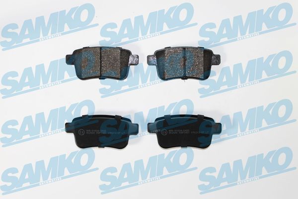 Комплект гальмівних накладок, дискове гальмо, Samko 5SP1487