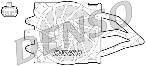 DENSO ventilátor, motorhűtés DER09057