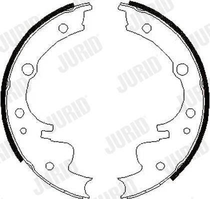 Sada brzdových čelistí 362006J