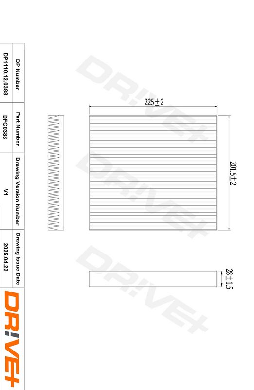 Filtru, aer habitaclu DP1110.12.0388 Dr!ve+