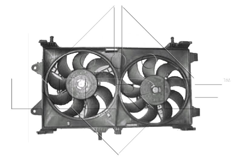 NRF ventilátor, motorhűtés 47802