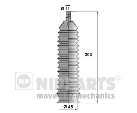 NIPPARTS gumiharang készlet, kormányzás N2840903