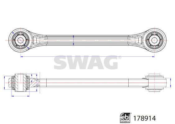 SWAG 33 10 4739 Control/Trailing Arm, wheel suspension