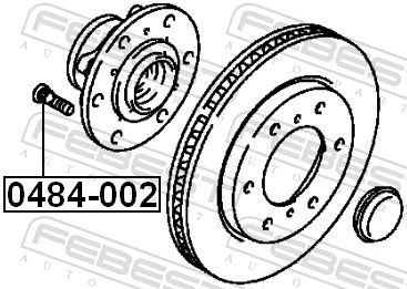 FEBEST 0484-002 Wheel Stud