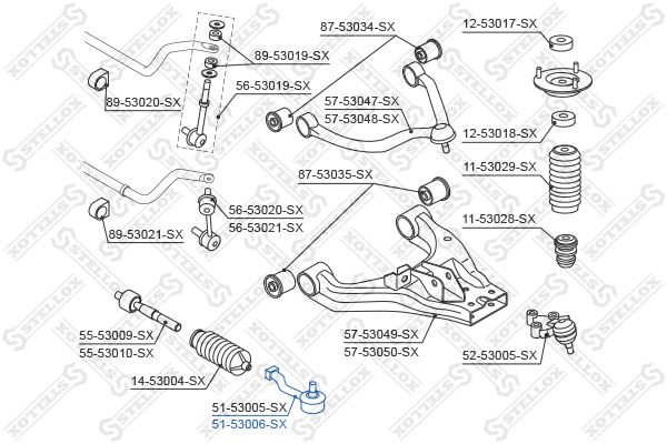 STELLOX 51-53006-SX Tie Rod End