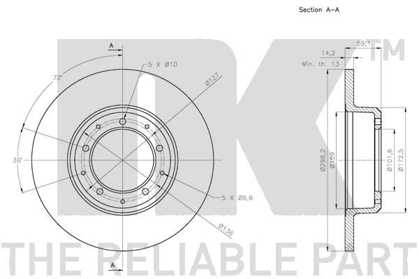 NK 204039 Brake Disc
