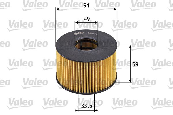 Оливний фільтр, фільтрувальний елемент, Valeo 586513