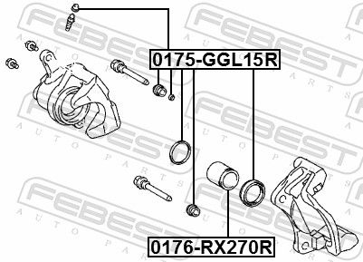 FEBEST 0175-GGL15R Repair Kit, brake caliper