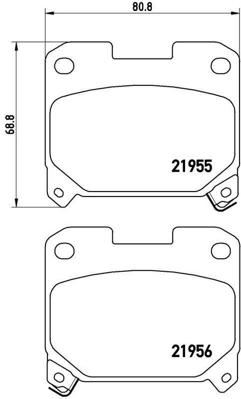 BREMBO P83091 Brake Pad Set, disc brake
