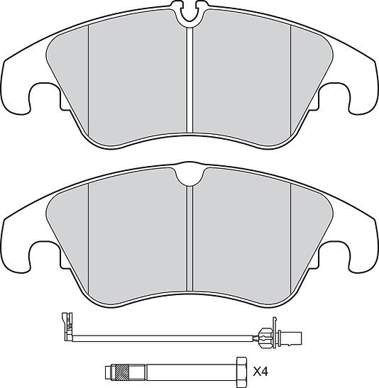 VALEO 601342 Brake Pad Set, disc brake