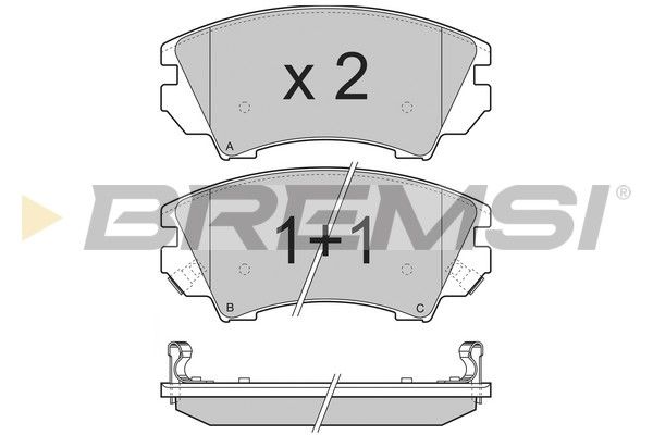 Тормозные колодки пер. Opel Astra J 09-/Insignia 08- (Mando)