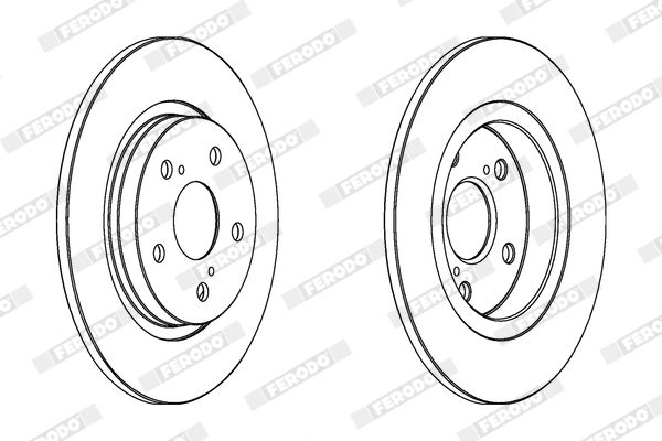 Гальмівний диск, Ferodo DDF1755C