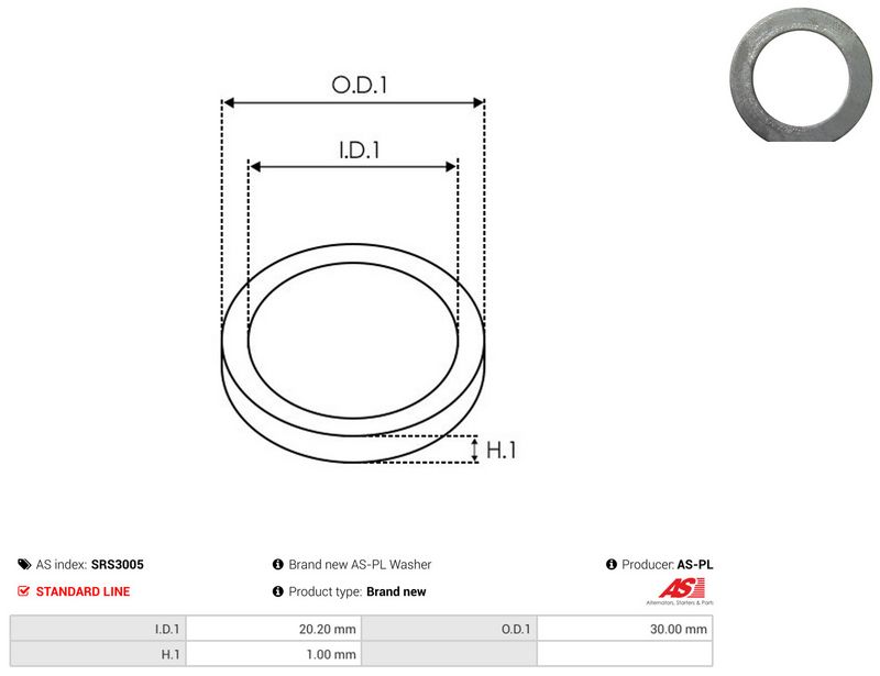 AS-PL SRS3005 Repair Set, alternator