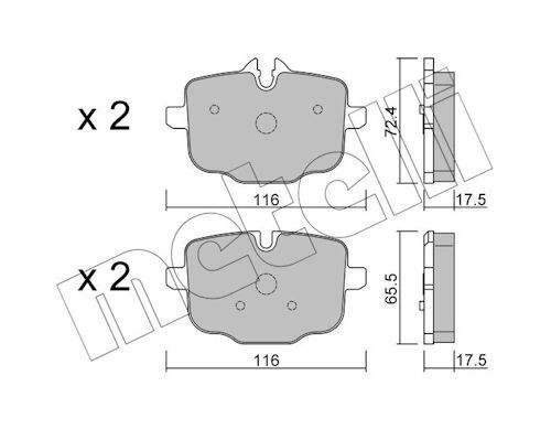 Plaquettes+de+frein+à+disque METELLI 22-0921-0