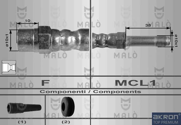 спирачен маркуч AKRON-MALÒ
