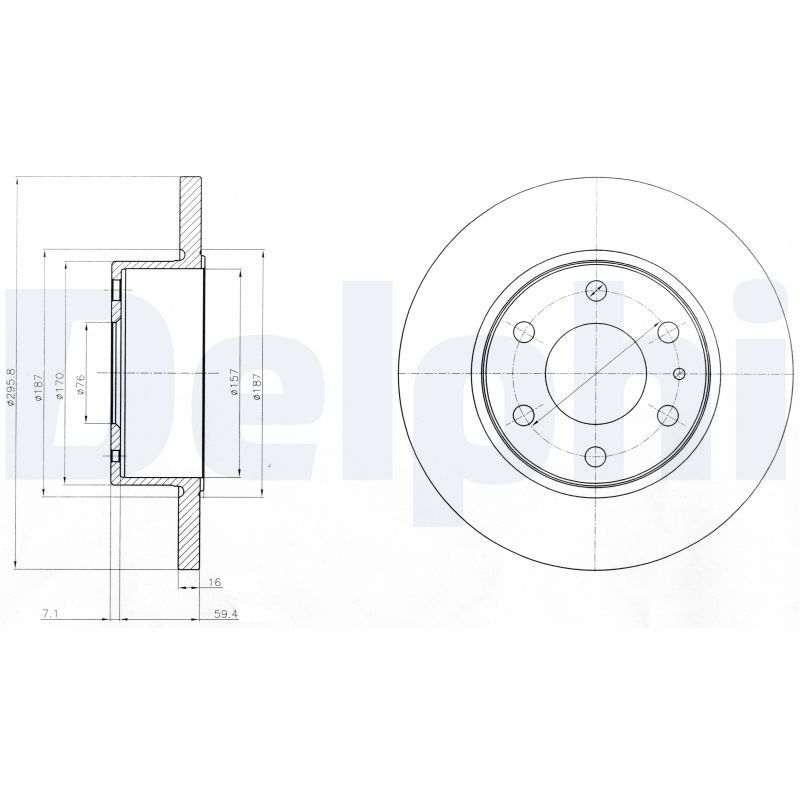 Delphi Brake Disc BG4165