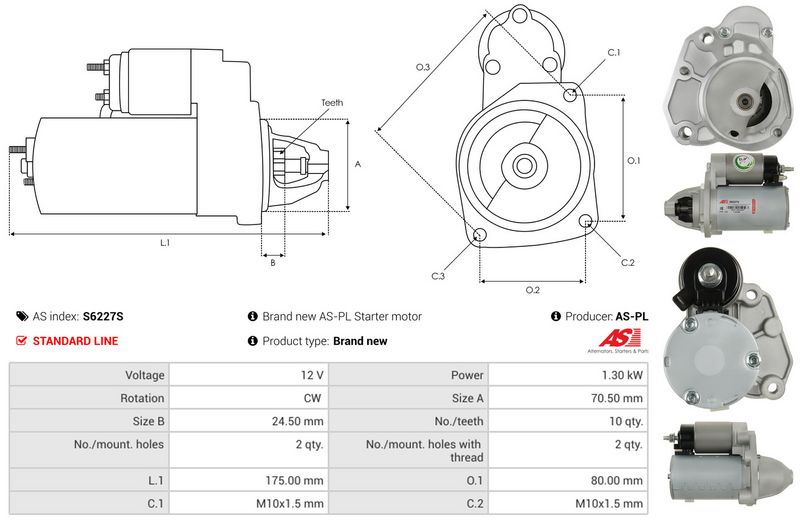 AS-PL S6227S Starter